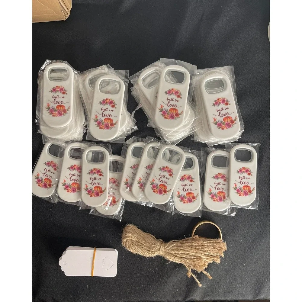 Fall in Love Pumpkin Floral Bottle Openers Party‎ Favors Wedding Bridal 50pc